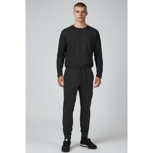 Lululemon City Sweat Jogger Men Black Reflective Tapered Slim Fit Athleisure  M